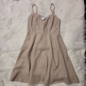 Old Navy Fit and Flare Cami Dress, Size Small, Color Khaki